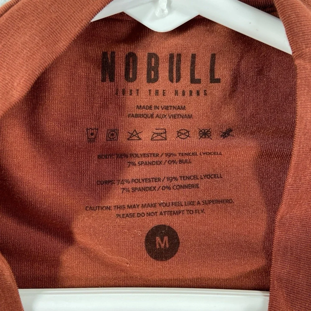 NoBull T-Shirt Mens Medium Short Sleeve Performance Tee Athletic Training Active